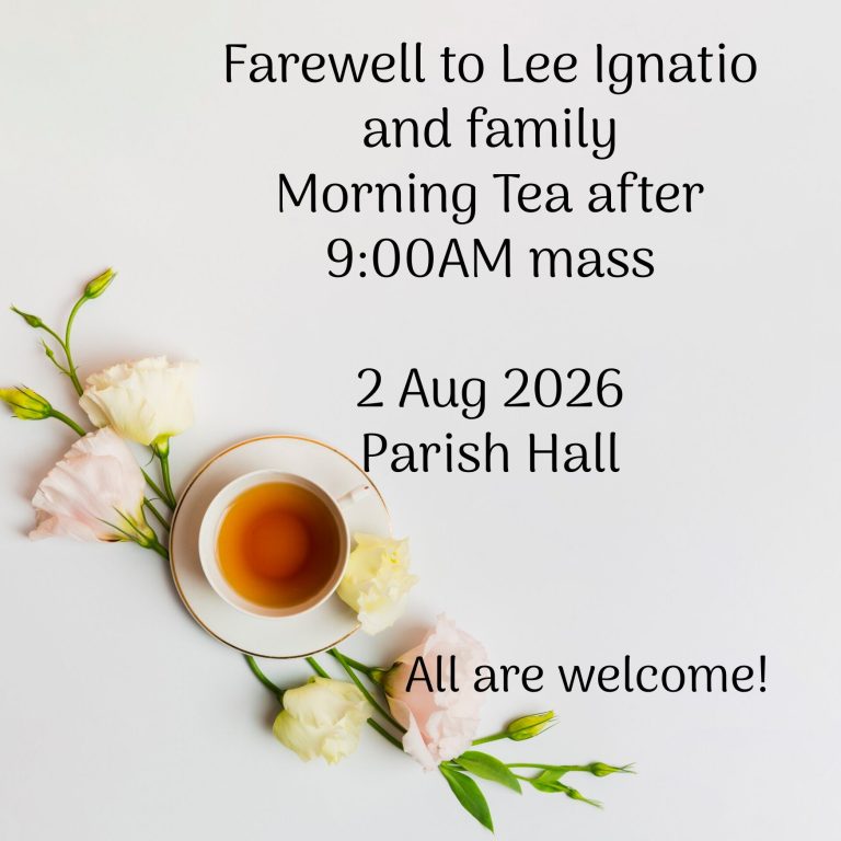 Morning Tea to farewell the Ignatio Family – 2 Aug 2026