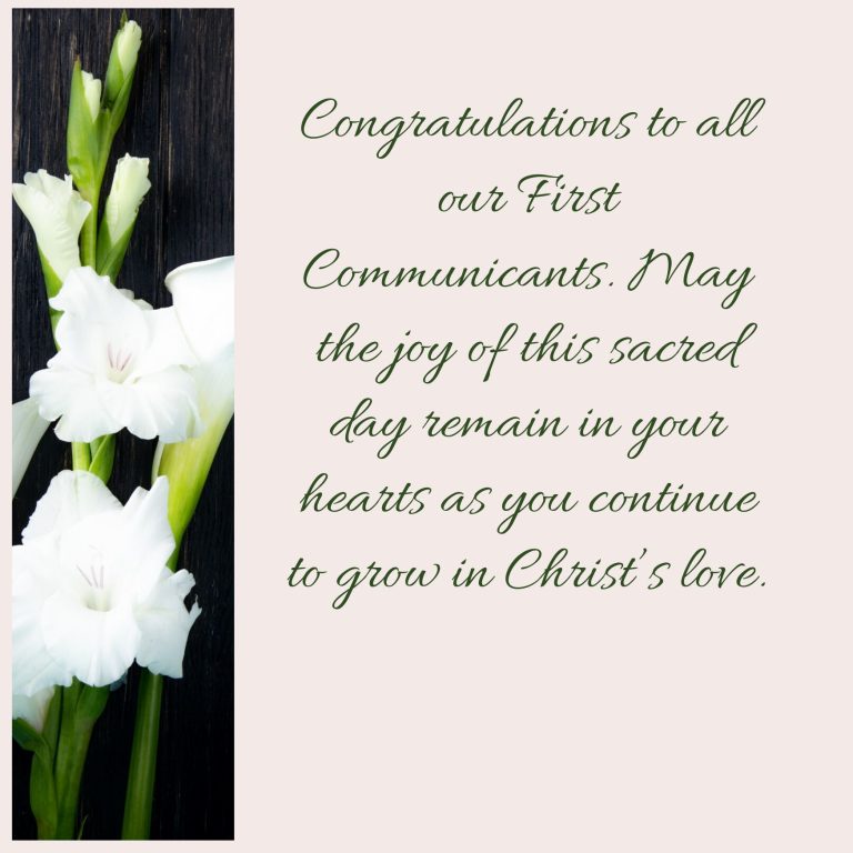 First Holy Communion – 8 Aug 2026